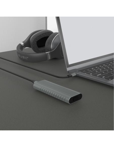 Ewent EW7025 caja para disco duro externo Caja externa para unidad de estado sólido (SSD) Gris M.2