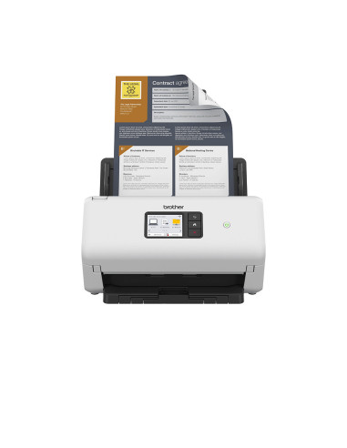Brother ADS-4550W Escáner con alimentador automático de documentos (ADF) 600 x 600 DPI Negro, Blanco