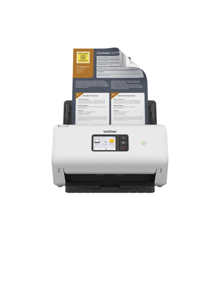Brother ADS-4550W Escáner con alimentador automático de documentos (ADF) 600 x 600 DPI Negro, Blanco