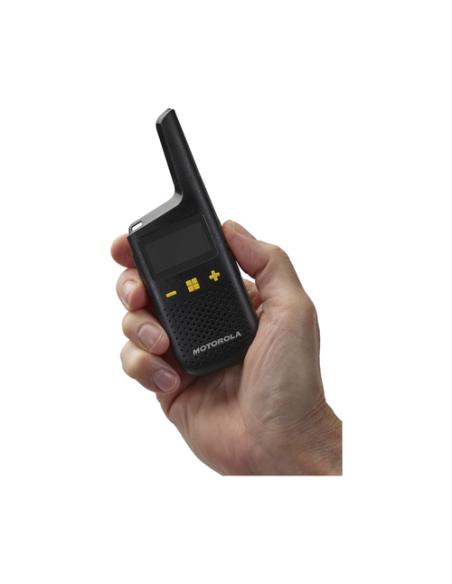 Motorola XT185 two-way radios 16 canales 446.00625 - 446.19375 MHz Negro