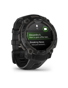 Garmin Instinct 3 AMOLED 3,05 cm (1.2") 45 mm Digital 390 x 390 Pixeles Pantalla táctil Negro GPS (satélite) 2