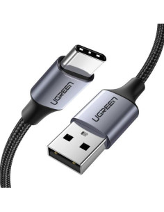 Ugreen 60126 cable USB 1 m USB C USB A Negro, Gris