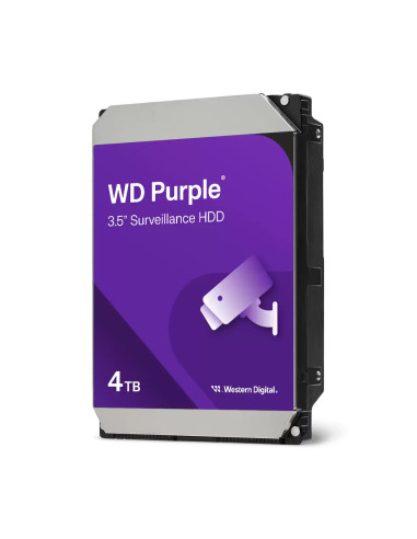 Western Digital Purple disco duro interno 4 TB 5400 RPM 128 MB 3.5" Serial ATA III