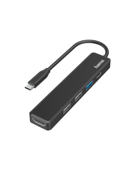 Hama 00200117 base para portátil y replicador de puertos USB 2.0 Negro