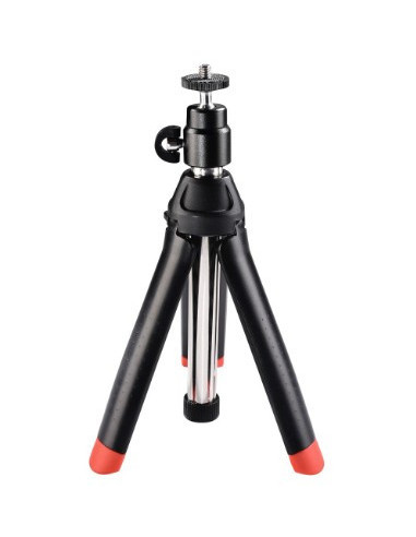 Hama | Trípode 4 en 1 con Conexión 1 4", para go pro, móviles o cámaras, color negro
