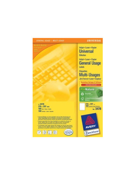 Avery Multi-Function Labels Blanco