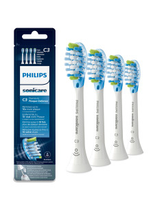 Philips Sonicare C3 Premium Plaque Defence HX9044 17 Pack de 4 cabezales blancos de cepillos
