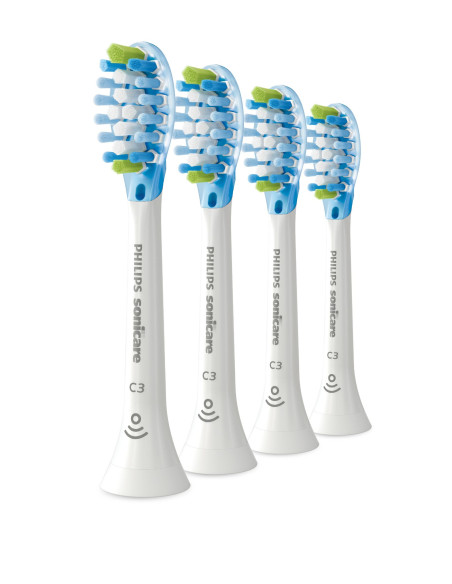 Philips Sonicare C3 Premium Plaque Defence HX9044 17 Pack de 4 cabezales blancos de cepillos