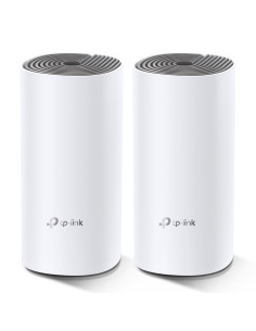 TP-Link Deco E4 (2-pack) Doble banda (2,4 GHz   5 GHz) Wi-Fi 5 (802.11ac) Blanco, Gris Interno