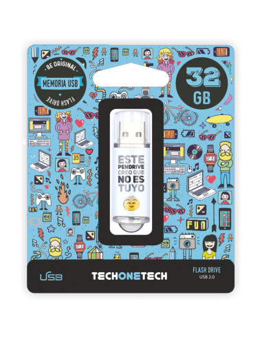 TECH ONE TECH TEC4007-32 unidad flash USB 32 GB USB tipo A 2.0 Multicolor