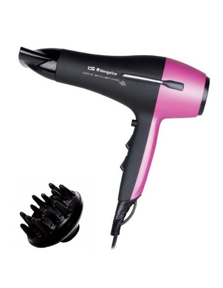 Orbegozo SE 2320 secador 2200 W Negro, Rosa