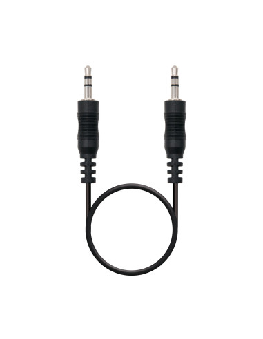Nanocable Cable audio estéreo, Jack 3.5 M-Jack 3.5 M, negro, 20m