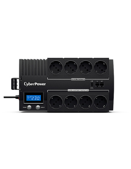 CyberPower BR1000ELCD sistema de alimentación ininterrumpida (UPS) Línea interactiva 1 kVA 600 W 8 salidas AC