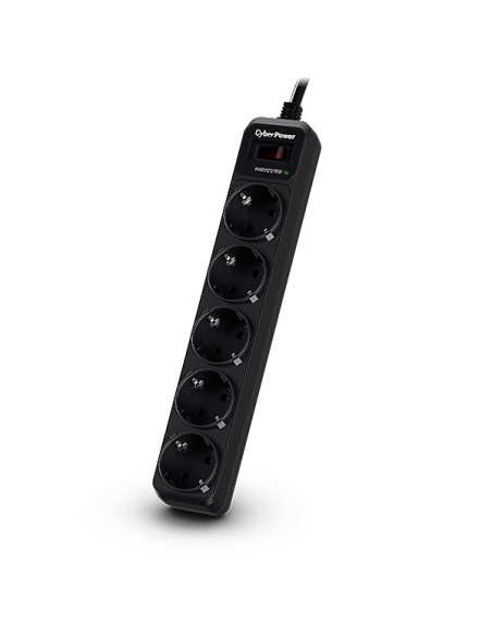 CyberPower B0520SC0-DE limitador de tensión Negro 5 salidas AC 200 - 250 V 1,8 m