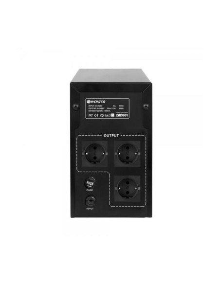 Woxter UPS 1200 VA sistema de alimentación ininterrumpida (UPS) Línea interactiva 1,2 kVA 720 W 3 salidas AC