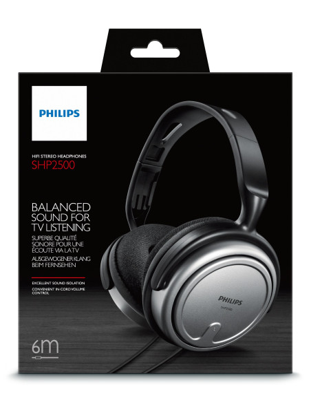 Philips Auriculares interior con cable para TV SHP2500 10