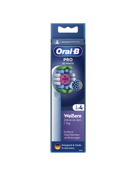 Oral-B 3D White 860960 4 pieza(s) Blanco