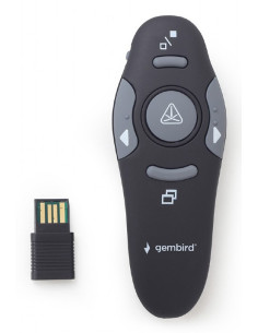 Gembird WP-L-11 apuntador inalámbricos RF Negro