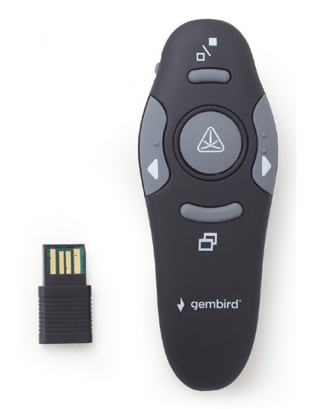 Gembird WP-L-11 apuntador inalámbricos RF Negro