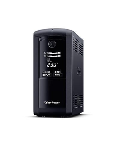 CyberPower VP1000ELCD sistema de alimentación ininterrumpida (UPS) Línea interactiva 1 kVA 550 W 4 salidas AC