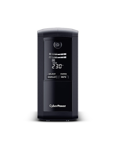 CyberPower VP1000ELCD sistema de alimentación ininterrumpida (UPS) Línea interactiva 1 kVA 550 W 4 salidas AC