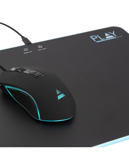 Ewent PL3341 alfombrilla para ratón Alfombrilla de ratón para juegos Negro