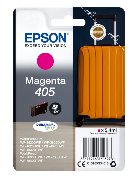 Epson Singlepack Magenta 405 DURABrite Ultra Ink