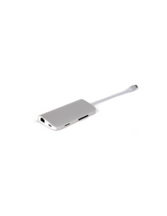 LMP 14368 base para portátil y replicador de puertos USB 3.2 Gen 1 (3.1 Gen 1) Type-C Plata, Blanco 2