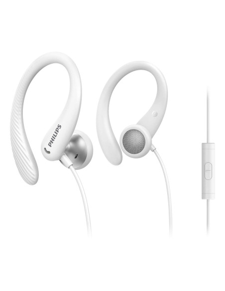 Philips TAA1105WT 00 auricular y casco Auriculares Alámbrico gancho de oreja, Dentro de oído Deportes Blanco