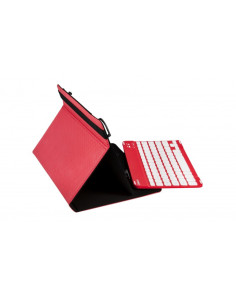 SilverHT Funda Universal Gripcase + Teclado (9'' - 10.1'') - Rojo
