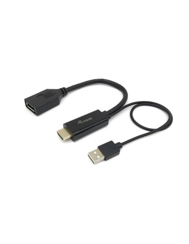 Equip 119039 adaptador de cable de vídeo 0,15 m HDMI tipo A (Estándar) DisplayPort Negro