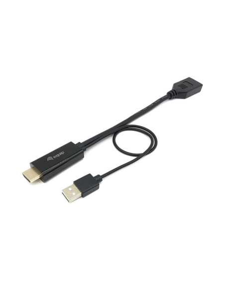 Equip 119039 adaptador de cable de vídeo 0,15 m HDMI tipo A (Estándar) DisplayPort Negro