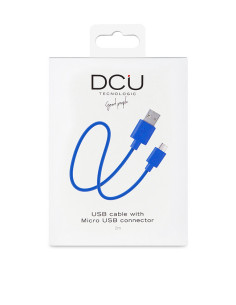 DCU Advance Tecnologic 30401240 cable USB USB 2.0 2 m USB A Micro-USB A Azul 2