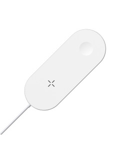 Devia 6938595315985 cargador de dispositivo móvil Smartphone, Reloj inteligente Blanco CC Cargador inalámbrico Carga rápida