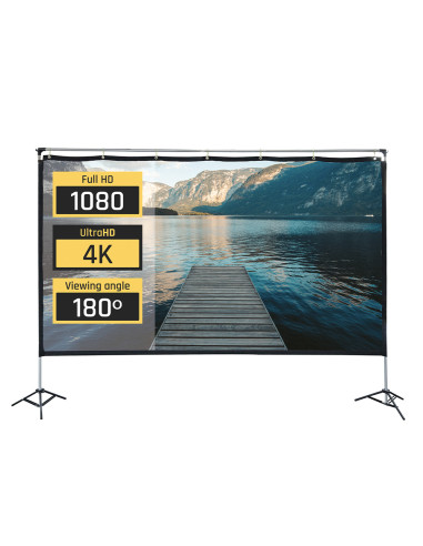 iggual Pantalla exterior portable 120" 265x149 cm