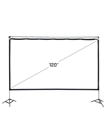iggual Pantalla exterior portable 120" 265x149 cm