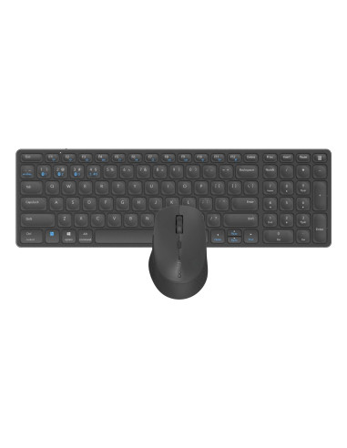Rapoo 9700M teclado Ratón incluido Universal Bluetooth QWERTY Negro