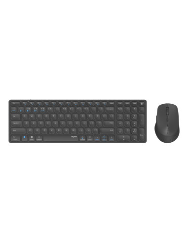 Rapoo 9700M teclado Ratón incluido Universal Bluetooth QWERTY Negro