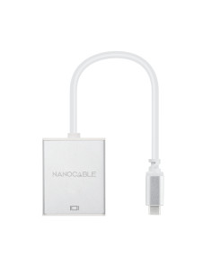 Nanocable Conversor USB-C a VGA. USB-C M-VGA H, Aluminio 10 cm 2