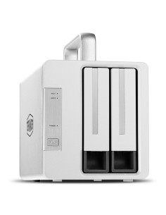 TerraMaster D2 Thunderbolt 3 unidad de disco multiple 0 TB Escritorio Gris