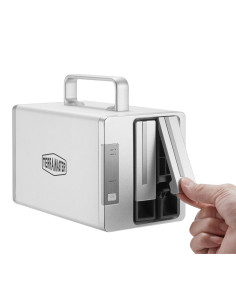 TerraMaster D2 Thunderbolt 3 unidad de disco multiple 0 TB Escritorio Gris 2