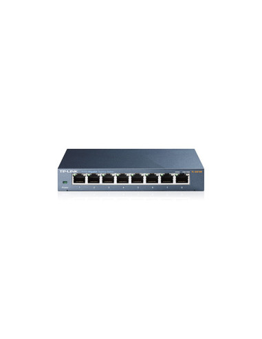 TP-Link TL-SG108 V3.0 No administrado Gigabit Ethernet (10 100 1000) Negro