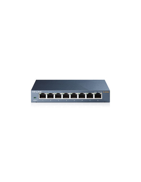 TP-Link TL-SG108 V3.0 No administrado Gigabit Ethernet (10 100 1000) Negro