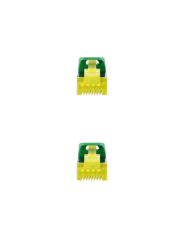 Nanocable Cable Red Latiguillo RJ45 LSZH CAT.6A SFTP AWG26, Verde, 25 cm