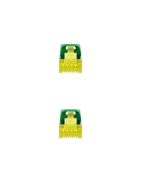 Nanocable Cable Red Latiguillo RJ45 LSZH CAT.6A SFTP AWG26, Verde, 25 cm