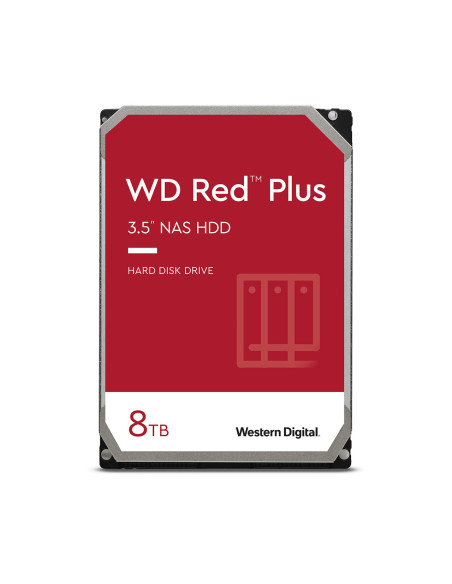Western Digital Red Plus disco duro interno 8 TB 5640 RPM 256 MB 3.5" Serial ATA III