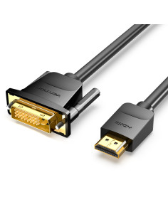 Vention Cable Conversor ABFBH  DVI Macho - HDMI Macho  2m  Negro