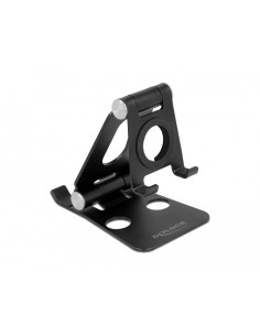 DeLOCK Soporte para teléfono inteligente y reloj inteligente ajustable negro
