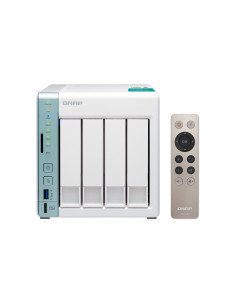 QNAP TS-451A NAS Torre Intel® Celeron® N3060 2 GB DDR3L 0 TB QNAP Turbo System Verde, Blanco