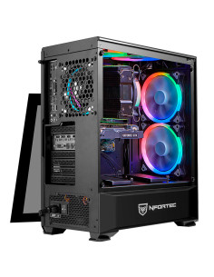 Nfortec Antares Torre Gaming Negra RGB (Cristal Templado)